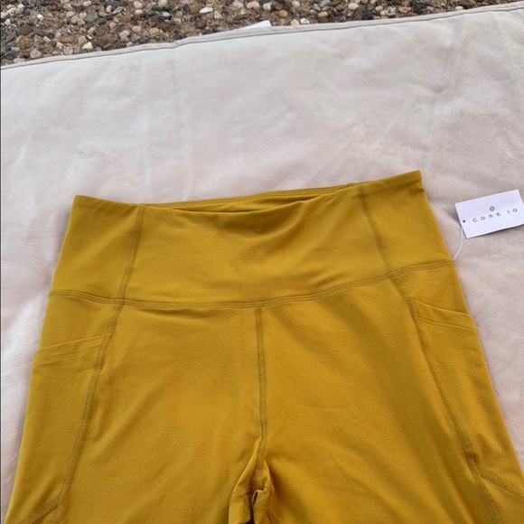 CORE IO . Vibrant Yellow High-Waist Leggings - Picture 3 of 4